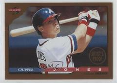 Chipper Jones [Series 2 Artist's Proof] #47 Baseball Cards 1996 Score Dugout Collection Prices