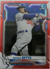 Mookie Betts [Red Refractor] #86 Baseball Cards 2021 Bowman Chrome Prices
