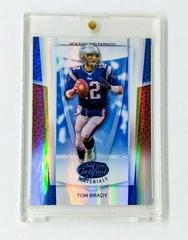 Tom Brady [Mirror Blue] Football Cards 2007 Leaf Certified Materials Prices