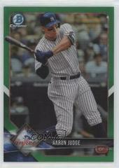 Aaron Judge [Green Refractor] #100 Baseball Cards 2018 Bowman Chrome Prices