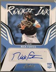 Nick Fortes [Retail] #RKI-NF Baseball Cards 2022 Panini Absolute Rookie Ink Autographs Prices