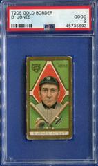 D. Jones Baseball Cards 1911 T205 Gold Border Prices