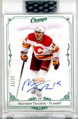 Matthew Tkachuk [Green] #C-MT Hockey Cards 2020 Upper Deck Clear Cut Champs Autographs Prices