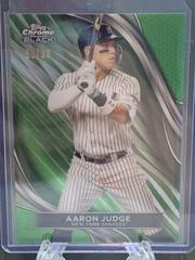 Aaron Judge [Green Refractor] #100 Baseball Cards 2024 Topps Chrome Black Prices