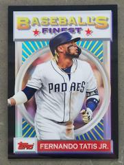 Fernando Tatis Jr. [Black Refractor] #138 Baseball Cards 2020 Topps Finest Flashbacks Prices