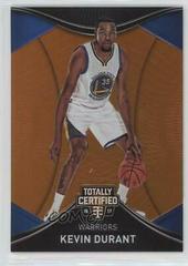Kevin Durant [Orange] #34 Basketball Cards 2016 Panini Totally Certified Prices