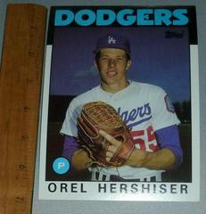Orel Hershiser #33 Baseball Cards 1986 Topps Super Prices