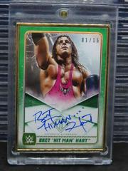Bret 'Hit Man' Hart [Green] #A-BH Wrestling Cards 2020 Topps WWE Transcendent Autographs Prices