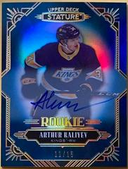 Arthur Kaliyev [Blue Autograph] #110 Hockey Cards 2020 Upper Deck Stature Prices