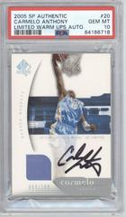 Carmelo Anthony [Limited Rookie Auto.Jer.] #20 Basketball Cards 2005 SP Authentic Prices