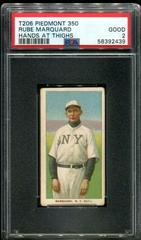 Rube Marquard [Hands at Thighs] #NNO Baseball Cards 1909 T206 Piedmont 350 Prices