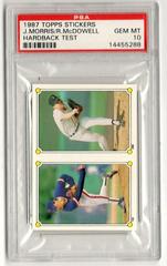 Jack Morris, Roger McDowell [Hardback Test] Baseball Cards 1987 Topps Stickers Prices