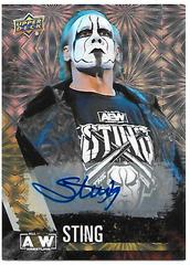 Sting [Pyro Autograph] Wrestling Cards 2021 Upper Deck AEW Prices