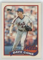 Dave Cone #710 Baseball Cards 1989 Topps Tiffany Prices