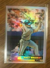 Matt Williams [Refractor] #145 Baseball Cards 1996 Topps Chrome Prices