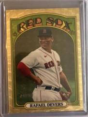 Rafael Devers [Chrome Gold Refractor] #645 Baseball Cards 2021 Topps Heritage Prices