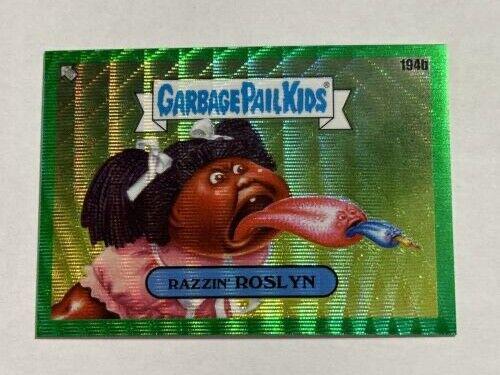 Razzin' ROSLYN [Green Wave Refractor] #194b 2022 Garbage Pail Kids Chrome