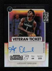 Anthony Edwards [Premium Edition] #VT-AEW Basketball Cards 2021 Panini Contenders Veteran Ticket Autograph Prices