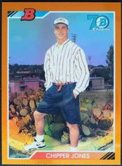 Chipper Jones [Orange] Baseball Cards 2017 Bowman 1992 Chrome Prices
