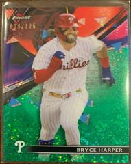 Bryce Harper [Green Speckle Refractor] #100 Baseball Cards 2021 Topps Finest Prices