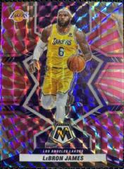 LeBron James [Pink Swirl] Basketball Cards 2021 Panini Mosaic Prices