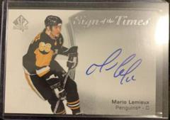 Mario Lemieux Hockey Cards 2021 SP Authentic Sign of the Times Autographs Prices