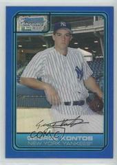 George Kontos [Blue Refractor] #DP32 Baseball Cards 2006 Bowman Chrome Draft Picks Prices