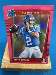 Matt Corral [Pink] Football Cards 2022 Panini Chronicles Draft Picks Donruss Optic Rated Rookie Prices