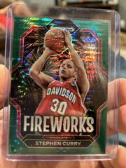 Stephen Curry [Green Pulsar] #16 Basketball Cards 2023 Panini Prizm Draft Picks Fireworks Prices