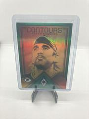 Aaron Rodgers [Green] #CT-4 Football Cards 2022 Panini Phoenix Contours Prices