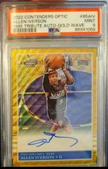 Allen Iverson [Gold Wave] #7 Basketball Cards 2022 Panini Contenders Optic 1985 Tribute Autograph Prices