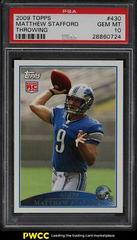 Matthew Stafford [Throwing] Football Cards 2009 Topps Prices