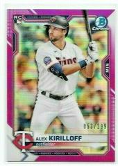 Alex Kirilloff [Fuchsia Refractor] #3 Baseball Cards 2021 Bowman Chrome Prices