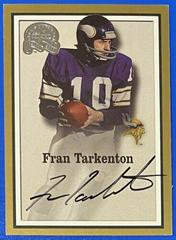Fran Tarkenton [Autograph] Football Cards 2000 Fleer Greats of the Game Autographs Prices