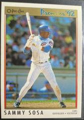 Sammy Sosa Baseball Cards 1992 O Pee Chee Premier Prices