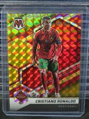 Cristiano Ronaldo [Choice Red Gold] Soccer Cards 2021 Panini Mosaic Road to FIFA World Cup Prices