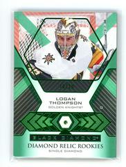 Logan Thompson [Emerald Single] #BDR-LT Hockey Cards 2021 Upper Deck Black Diamond Rookie Relic Prices