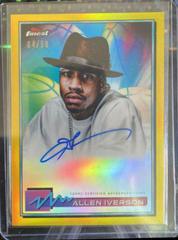 Allen Iverson [Gold Refractor] Basketball Cards 2021 Topps Finest Autographs Prices