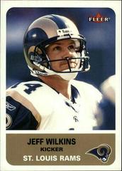 Jeff Wilkins #15 Football Cards 2002 Fleer Prices
