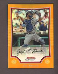 Joe Mauer [Orange Refractor] #98 Baseball Cards 2009 Bowman Chrome Prices