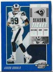 Aaron Donald [Blue] #44 Football Cards 2018 Panini Contenders Optic Prices