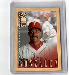 Juan Gonzalez [Gold Press Proof] #160 Baseball Cards 1998 Studio Prices