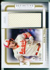 Mike Trout #DJR-MT Baseball Cards 2023 Topps Definitive Jumbo Relic Collection Prices