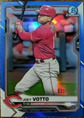 Joey Votto [Blue Refractor] #2 Baseball Cards 2021 Bowman Chrome Prices