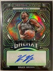 Bruce Brown [Green] Basketball Cards 2021 Panini Obsidian Galaxy Autographs Prices