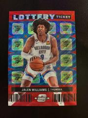 Jalen Williams [Red Wave] #12 Basketball Cards 2022 Panini Contenders Optic Lottery Ticket Prices