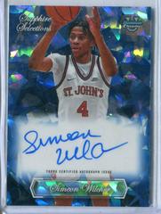 Simeon Wilcher #SA-SW Basketball Cards 2023 Bowman Chrome University Sapphire Selections Autographs Prices