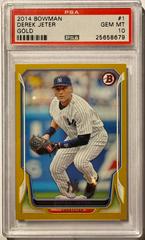 Derek Jeter [Gold] #1 Baseball Cards 2014 Bowman Prices