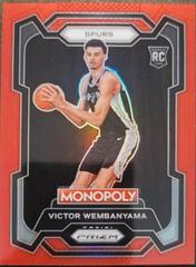 Victor Wembanyama [Red] #81 Basketball Cards 2023 Panini Prizm Monopoly Prices