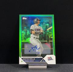 Austin Wells [Autograph Green] Baseball Cards 2023 Topps Pro Debut Prices